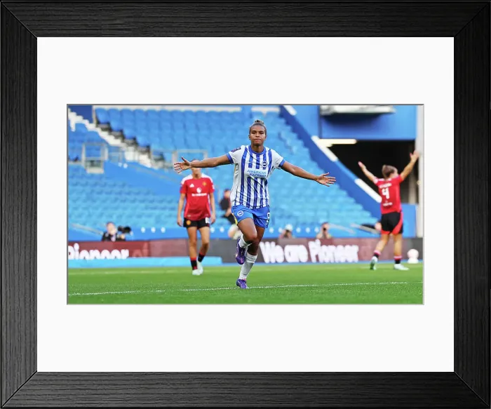 Framed Print : Brighton and Hove Albion Women v Manchester United Women Women's Super League 19OCT24 Framed Print : Brighton and Hove Albion Women v Manchester United Women Women's Super League 19OCT24