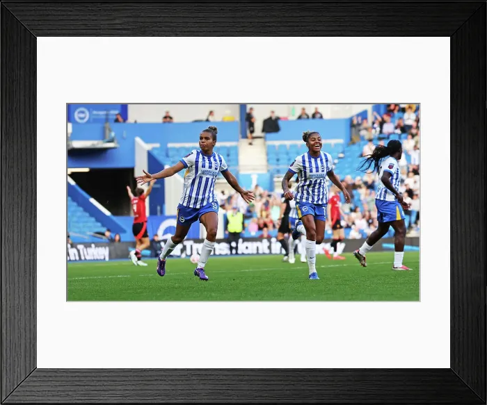 Framed Print : Brighton and Hove Albion Women v Manchester United Women Women's Super League 19OCT24 Framed Print : Brighton and Hove Albion Women v Manchester United Women Women's Super League 19OCT24