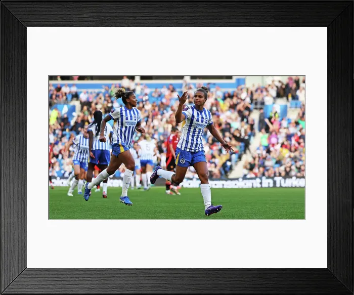 Framed Print : Brighton and Hove Albion Women v Manchester United Women Women's Super League 19OCT24 Framed Print : Brighton and Hove Albion Women v Manchester United Women Women's Super League 19OCT24