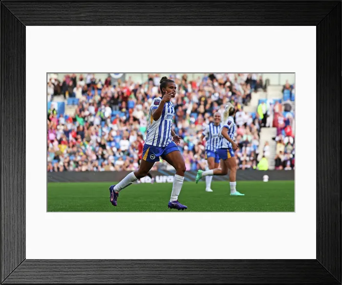 Framed Print : Brighton and Hove Albion Women v Manchester United Women Women's Super League 19OCT24 Framed Print : Brighton and Hove Albion Women v Manchester United Women Women's Super League 19OCT24