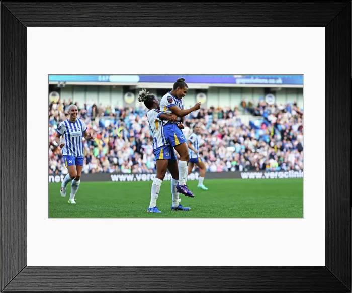 Framed Print : Brighton and Hove Albion Women v Manchester United Women Women's Super League 19OCT24 Framed Print : Brighton and Hove Albion Women v Manchester United Women Women's Super League 19OCT24