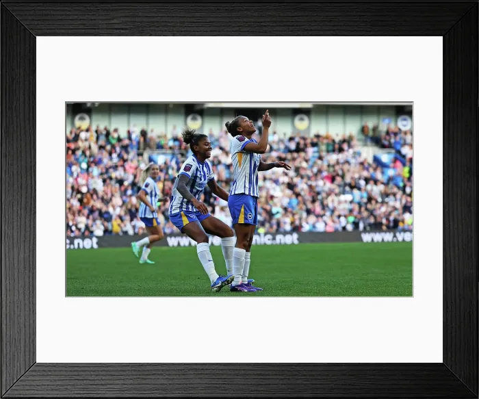 Framed Print : Brighton and Hove Albion Women v Manchester United Women Women's Super League 19OCT24 Framed Print : Brighton and Hove Albion Women v Manchester United Women Women's Super League 19OCT24