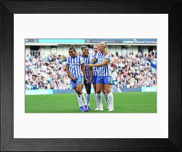 Framed Print : Brighton and Hove Albion Women v Manchester United Women Women's Super League 19OCT24 Framed Print : Brighton and Hove Albion Women v Manchester United Women Women's Super League 19OCT24