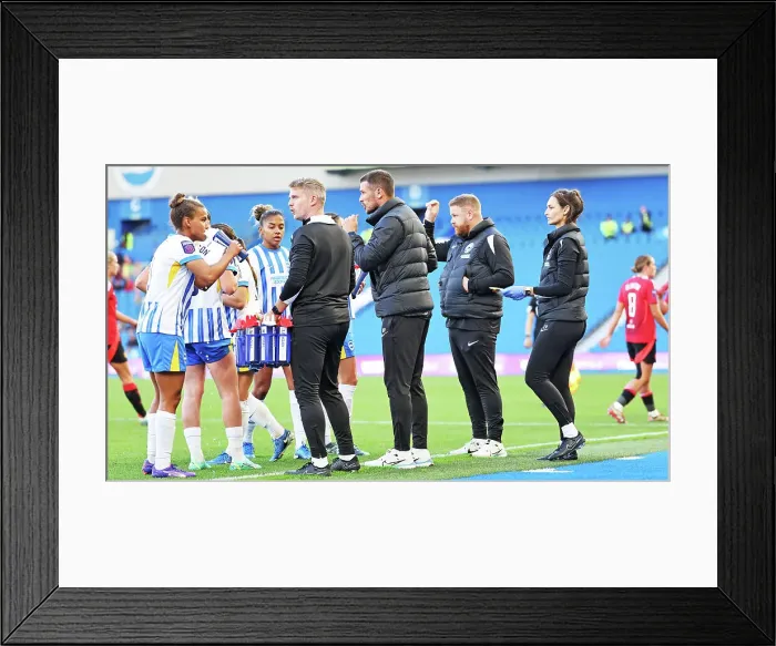 Framed Print : Brighton and Hove Albion Women v Manchester United Women Women's Super League 19OCT24 Framed Print : Brighton and Hove Albion Women v Manchester United Women Women's Super League 19OCT24