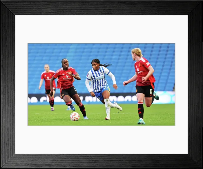 Framed Print : Brighton and Hove Albion Women v Manchester United Women Women's Super League 19OCT24 Framed Print : Brighton and Hove Albion Women v Manchester United Women Women's Super League 19OCT24