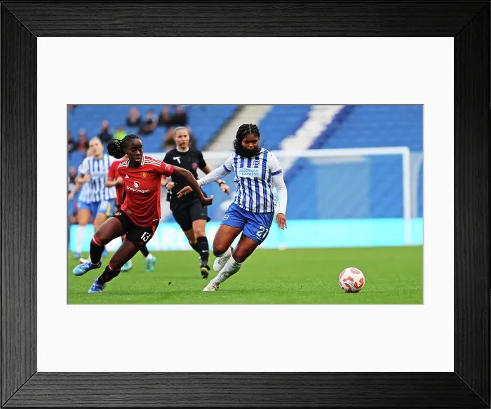 Framed Print : Brighton and Hove Albion Women v Manchester United Women Women's Super League 19OCT24 Framed Print : Brighton and Hove Albion Women v Manchester United Women Women's Super League 19OCT24