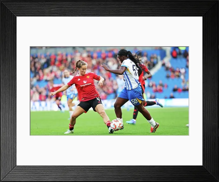 Framed Print : Brighton and Hove Albion Women v Manchester United Women Women's Super League 19OCT24 Framed Print : Brighton and Hove Albion Women v Manchester United Women Women's Super League 19OCT24