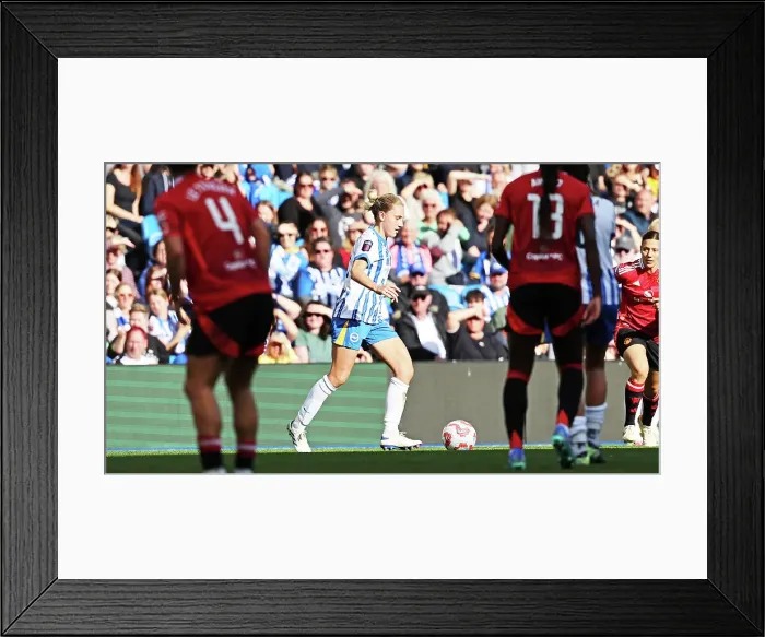 Framed Print : Brighton and Hove Albion Women v Manchester United Women Women's Super League 19OCT24