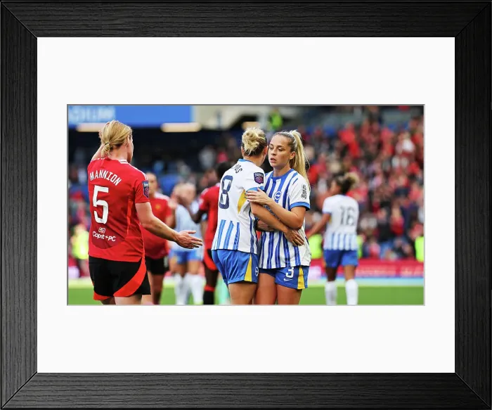 Framed Print : Brighton and Hove Albion Women v Manchester United Women Women's Super League 19OCT24 Framed Print : Brighton and Hove Albion Women v Manchester United Women Women's Super League 19OCT24