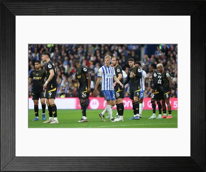Framed Print : Brighton and Hove Albion v Wolverhampton Wanderers Premier League 26OCT24 Framed Print : Brighton and Hove Albion v Wolverhampton Wanderers Premier League 26OCT24