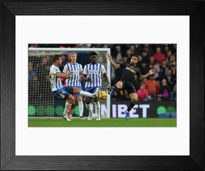 Framed Print : Brighton and Hove Albion v Wolverhampton Wanderers Premier League 26OCT24 Framed Print : Brighton and Hove Albion v Wolverhampton Wanderers Premier League 26OCT24