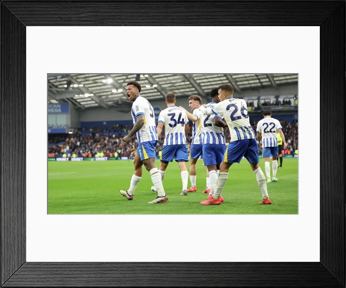Framed Print : Brighton and Hove Albion v Wolverhampton Wanderers Premier League 26OCT24 Framed Print : Brighton and Hove Albion v Wolverhampton Wanderers Premier League 26OCT24