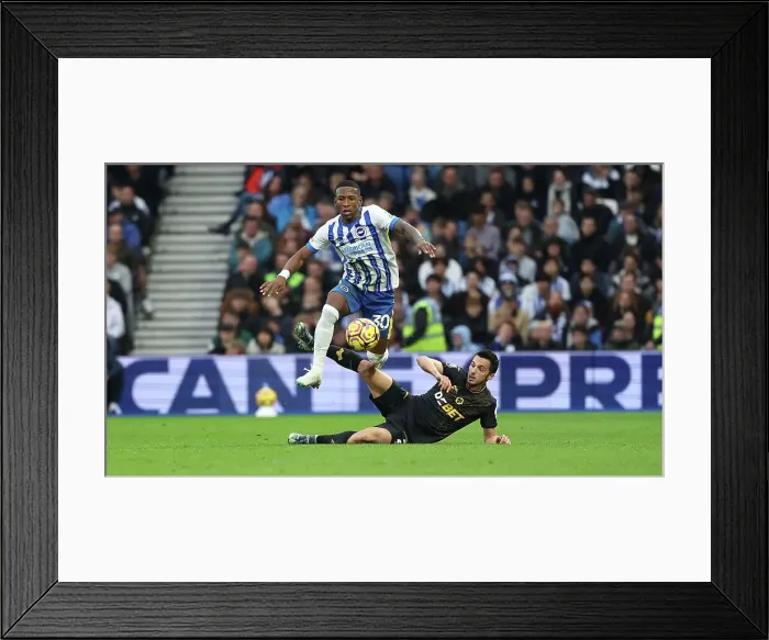 Framed Print : Brighton and Hove Albion v Wolverhampton Wanderers Premier League 26OCT24 Framed Print : Brighton and Hove Albion v Wolverhampton Wanderers Premier League 26OCT24