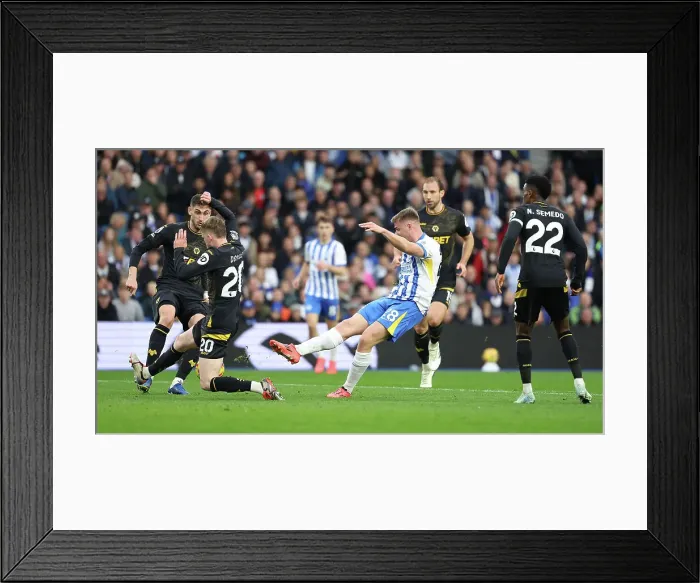 Framed Print : Brighton and Hove Albion v Wolverhampton Wanderers Premier League 26OCT24 Framed Print : Brighton and Hove Albion v Wolverhampton Wanderers Premier League 26OCT24