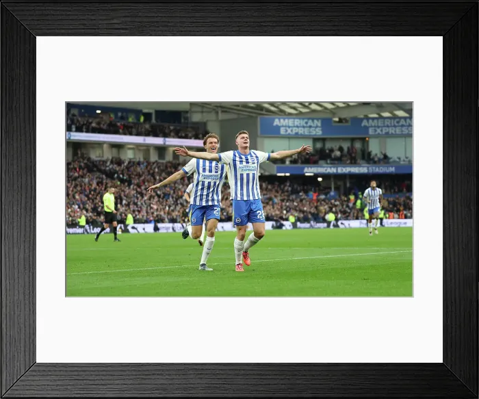 Framed Print : Brighton and Hove Albion v Wolverhampton Wanderers Premier League 26OCT24 Framed Print : Brighton and Hove Albion v Wolverhampton Wanderers Premier League 26OCT24
