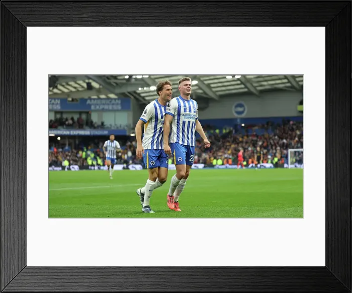 Framed Print : Brighton and Hove Albion v Wolverhampton Wanderers Premier League 26OCT24 Framed Print : Brighton and Hove Albion v Wolverhampton Wanderers Premier League 26OCT24