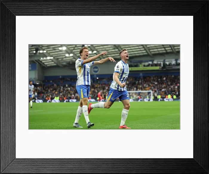 Framed Print : Brighton and Hove Albion v Wolverhampton Wanderers Premier League 26OCT24 Framed Print : Brighton and Hove Albion v Wolverhampton Wanderers Premier League 26OCT24