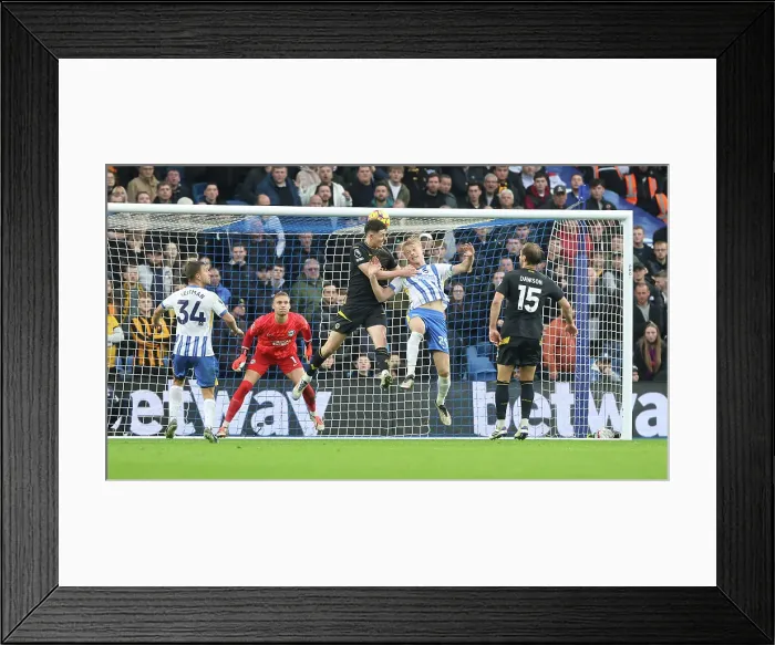 Framed Print : Brighton and Hove Albion v Wolverhampton Wanderers Premier League 26OCT24 Framed Print : Brighton and Hove Albion v Wolverhampton Wanderers Premier League 26OCT24