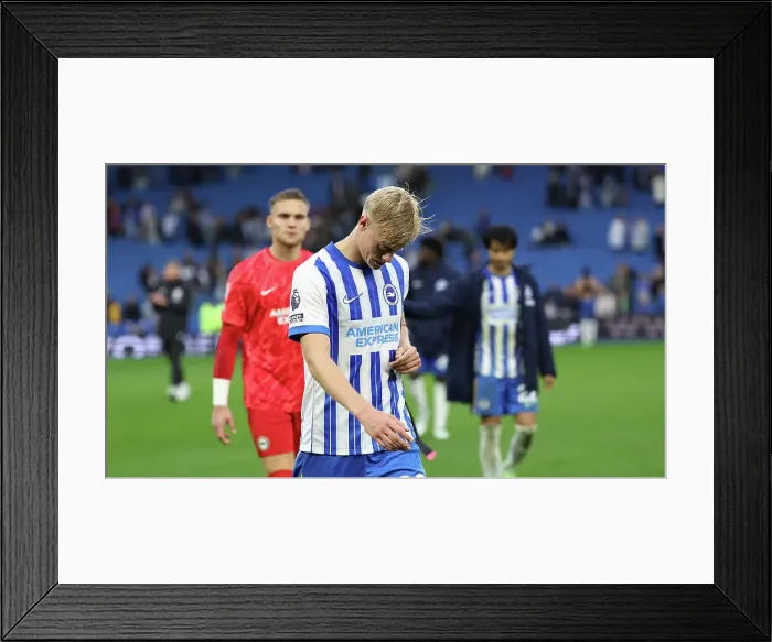 Framed Print : Brighton and Hove Albion v Wolverhampton Wanderers Premier League 26OCT24 Framed Print : Brighton and Hove Albion v Wolverhampton Wanderers Premier League 26OCT24