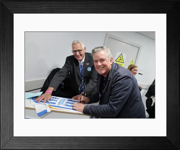 Framed Print : Brighton and Hove Albion v Wolverhampton Wanderers Premier League 26OCT24
