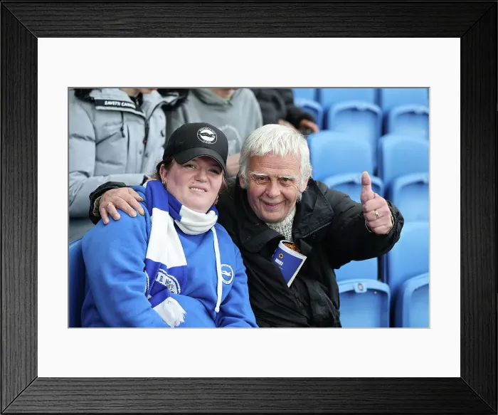 Framed Print : Brighton and Hove Albion v Wolverhampton Wanderers Premier League 26OCT24