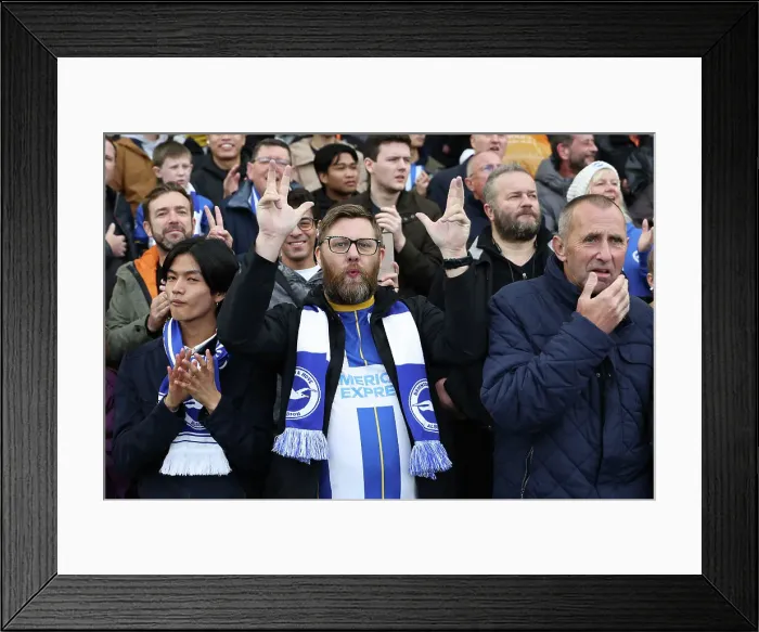 Framed Print : Brighton and Hove Albion v Wolverhampton Wanderers Premier League 26OCT24 Framed Print : Brighton and Hove Albion v Wolverhampton Wanderers Premier League 26OCT24