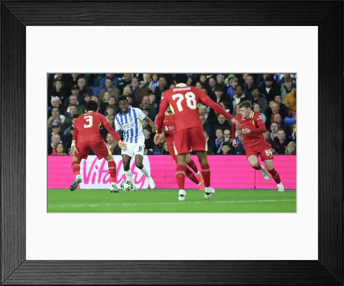 Framed Print : Brighton and Hove Albion v Liverpool Carabao Cup 30OCT24 Framed Print : Brighton and Hove Albion v Liverpool Carabao Cup 30OCT24