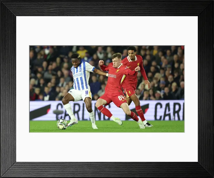 Framed Print : Brighton and Hove Albion v Liverpool Carabao Cup 30OCT24 Framed Print : Brighton and Hove Albion v Liverpool Carabao Cup 30OCT24