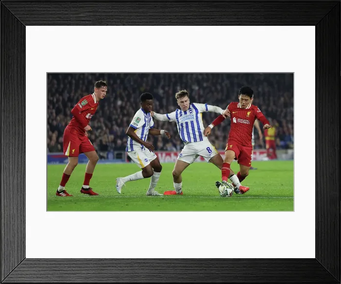 Framed Print : Brighton and Hove Albion v Liverpool Carabao Cup 30OCT24 Framed Print : Brighton and Hove Albion v Liverpool Carabao Cup 30OCT24