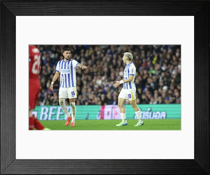 Framed Print : Brighton and Hove Albion v Liverpool Carabao Cup 30OCT24