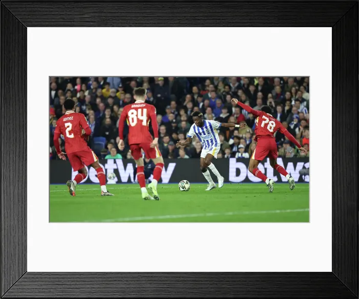 Framed Print : Brighton and Hove Albion v Liverpool Carabao Cup 30OCT24 Framed Print : Brighton and Hove Albion v Liverpool Carabao Cup 30OCT24