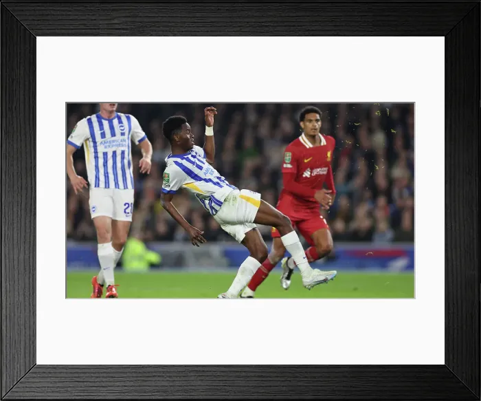 Framed Print : Brighton and Hove Albion v Liverpool Carabao Cup 30OCT24 Framed Print : Brighton and Hove Albion v Liverpool Carabao Cup 30OCT24