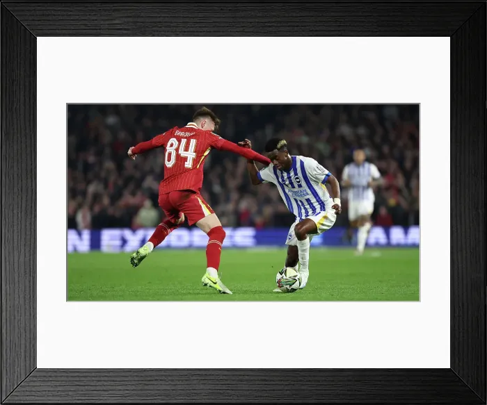 Framed Print : Brighton and Hove Albion v Liverpool Carabao Cup 30OCT24 Framed Print : Brighton and Hove Albion v Liverpool Carabao Cup 30OCT24