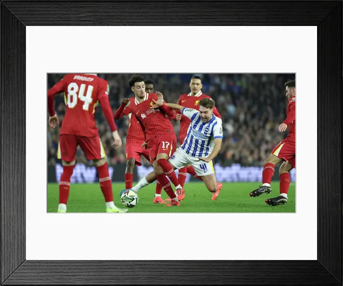 Framed Print : Brighton and Hove Albion v Liverpool Carabao Cup 30OCT24 Framed Print : Brighton and Hove Albion v Liverpool Carabao Cup 30OCT24