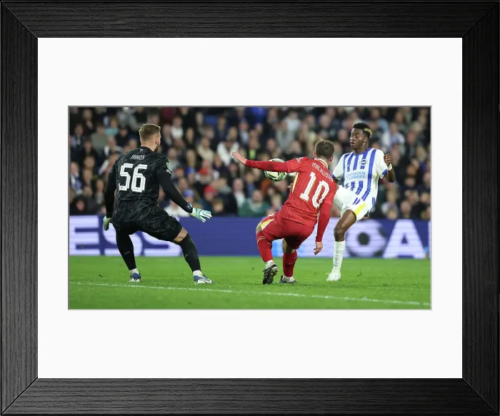 Framed Print : Brighton and Hove Albion v Liverpool Carabao Cup 30OCT24