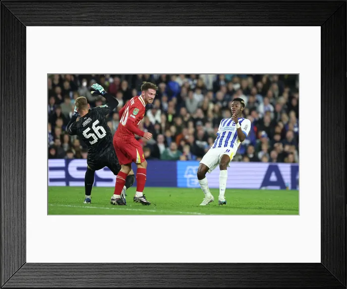 Framed Print : Brighton and Hove Albion v Liverpool Carabao Cup 30OCT24 Framed Print : Brighton and Hove Albion v Liverpool Carabao Cup 30OCT24