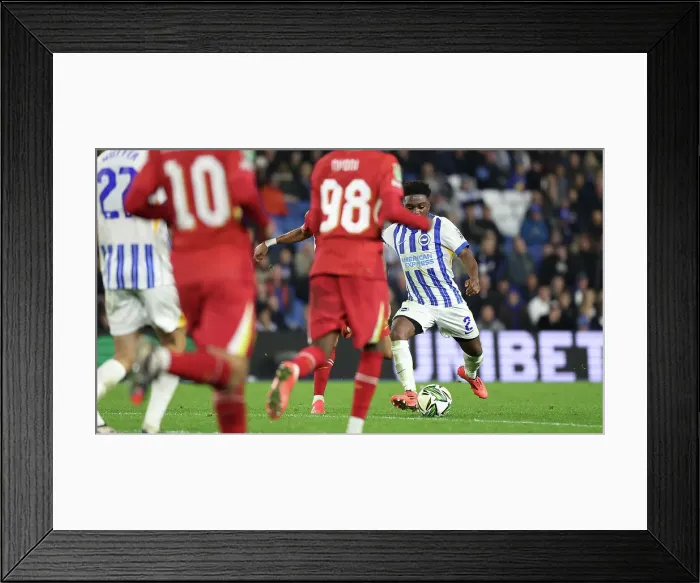 Framed Print : Brighton and Hove Albion v Liverpool Carabao Cup 30OCT24 Framed Print : Brighton and Hove Albion v Liverpool Carabao Cup 30OCT24