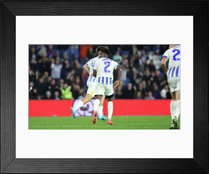 Framed Print : Brighton and Hove Albion v Liverpool Carabao Cup 30OCT24