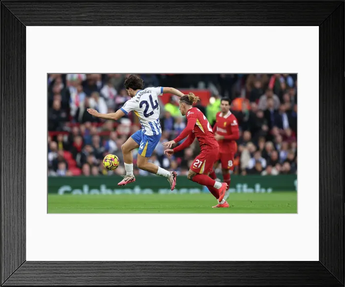 Framed Print : Liverpool v Brighton and Hove Albion Premier League DDMMMYY