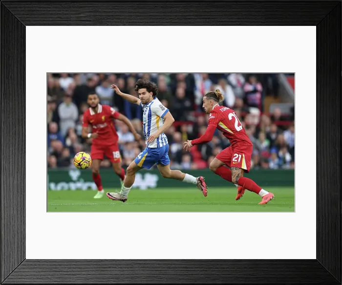 Framed Print : Liverpool v Brighton and Hove Albion Premier League DDMMMYY Framed Print : Liverpool v Brighton and Hove Albion Premier League DDMMMYY