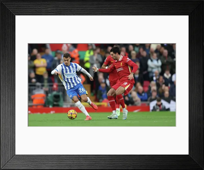 Framed Print : Liverpool v Brighton and Hove Albion Premier League DDMMMYY Framed Print : Liverpool v Brighton and Hove Albion Premier League DDMMMYY