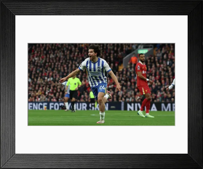 Framed Print : Liverpool v Brighton and Hove Albion Premier League DDMMMYY Framed Print : Liverpool v Brighton and Hove Albion Premier League DDMMMYY