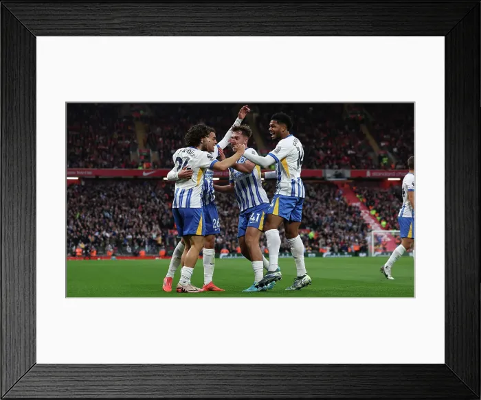 Framed Print : Liverpool v Brighton and Hove Albion Premier League DDMMMYY