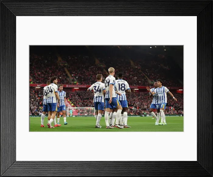 Framed Print : Liverpool v Brighton and Hove Albion Premier League DDMMMYY