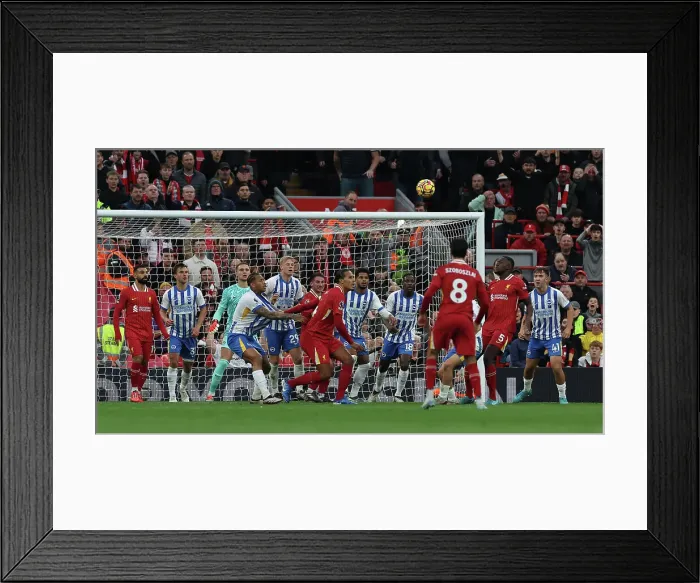 Framed Print : Liverpool v Brighton and Hove Albion Premier League DDMMMYY Framed Print : Liverpool v Brighton and Hove Albion Premier League DDMMMYY
