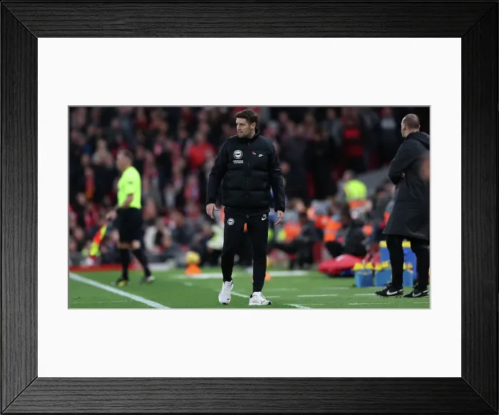Framed Print : Liverpool v Brighton and Hove Albion Premier League DDMMMYY Framed Print : Liverpool v Brighton and Hove Albion Premier League DDMMMYY