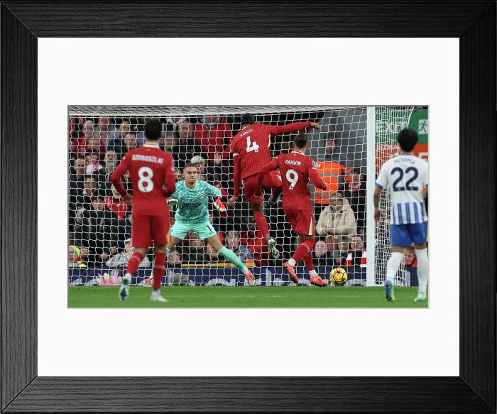 Framed Print : Liverpool v Brighton and Hove Albion Premier League DDMMMYY Framed Print : Liverpool v Brighton and Hove Albion Premier League DDMMMYY