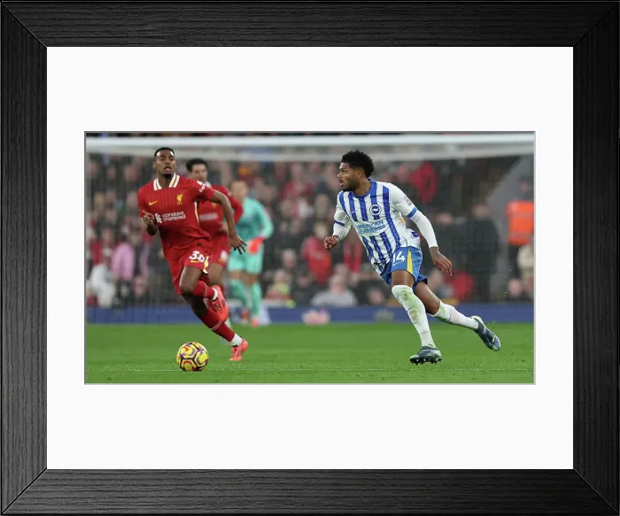 Framed Print : Liverpool v Brighton and Hove Albion Premier League DDMMMYY Framed Print : Liverpool v Brighton and Hove Albion Premier League DDMMMYY