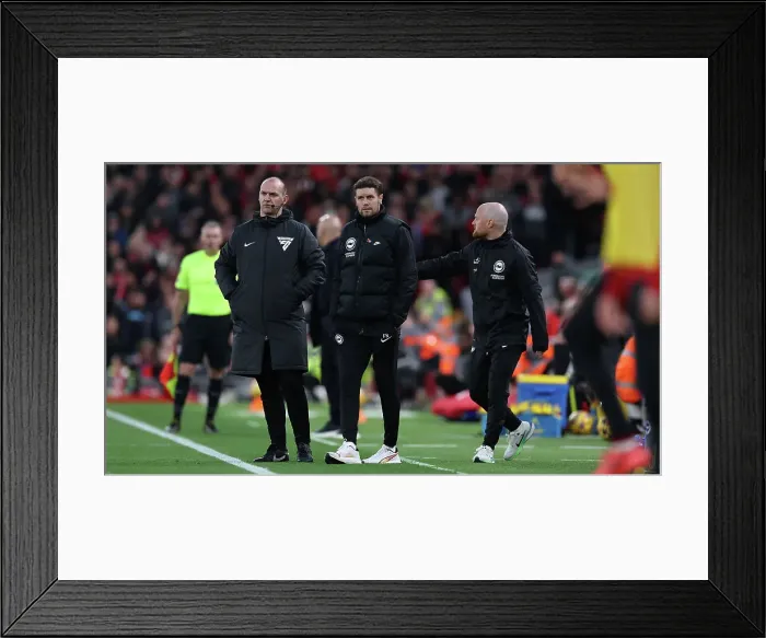 Framed Print : Liverpool v Brighton and Hove Albion Premier League DDMMMYY Framed Print : Liverpool v Brighton and Hove Albion Premier League DDMMMYY