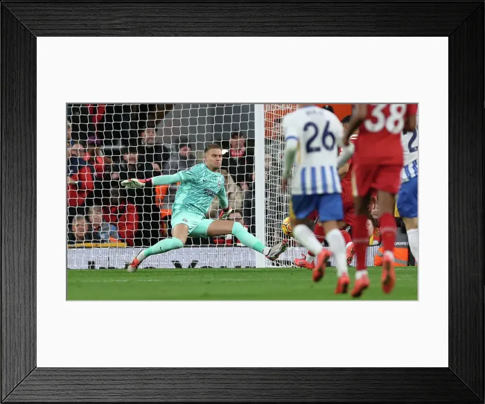 Framed Print : Liverpool v Brighton and Hove Albion Premier League DDMMMYY Framed Print : Liverpool v Brighton and Hove Albion Premier League DDMMMYY